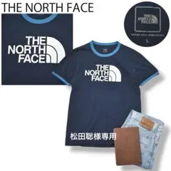 ノースフェイス THE NORTH FACE 半袖 リンガー Tシャツ L 紺