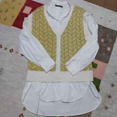 【お買い得】HONEYSUCKLE ROSE ニットベスト シャツ セット Mのサムネイル