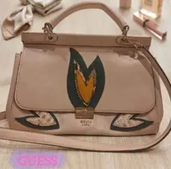 個性派デザイン❣️ GUESS ゲス 2way ハンドバッグ ショルダーバッグ