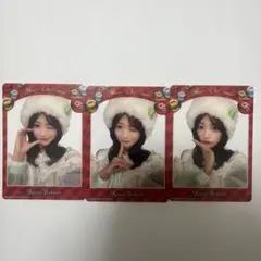 板倉可奈ちゃんクリスマストレカ 3枚セット