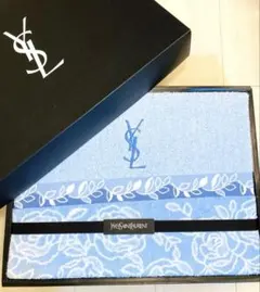 Yves Saint Laurent タオルケット ブルーローズ総柄 新品未使用のサムネイル