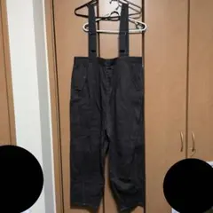 popUpoo 黒いオーバーオール L