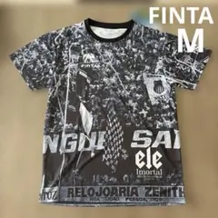 新品　FINTA フィンタ 半袖Tシャツ メンズM 総柄　サッカーのサムネイル
