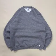 【美品】80s USA製 RUSSELL ATHLETIC 無地スウェットグレー