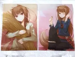 狼と香辛料 原作20周年記念オンラインくじ B賞 A4クリアポスター 2点セット