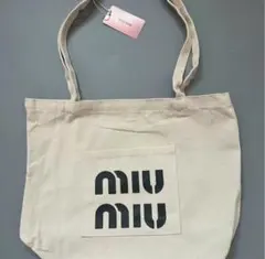 【archive❗️】90s miumiu トートバッグ　キャンバス　刻印ロゴ archive❗️】90s miumiu トートバッグ キャンバス 刻印ロゴ