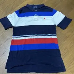 POLO RALPH LAUREN ストライプポロシャツ L(14-16)