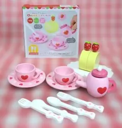 木のおままごとティーセット　ままごと　木の食器　木製玩具　木のおもちゃ