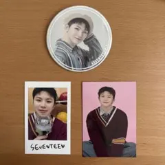 【SEVENTEEN】【ウジ】フォトカード&缶バッジセット