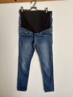 無印マタニティ デニムスキニーパンツ S