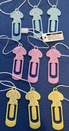 9個☆マイメロディ　クリップ☆サンリオ☆プレミアムマスコット　2022年