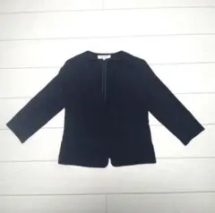NATURAL BEAUTY BASIC ネイビー ノーカラージャケット S