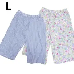 UNIQLO ユニクロ レディースリラコ ペイントフラワー柄 ストライプ セット