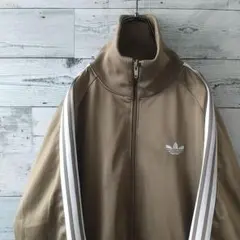 激レアカラー☆80s アディダス 刺繍ロゴ トラックジャケット デサント製 O