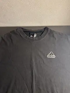adidas アディダス ロゴ刺繍 Tシャツ ブラックのサムネイル