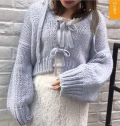 ナイスクラップ リボンカーディガン