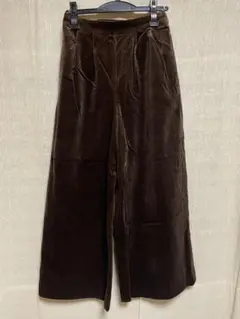 アダムエロペ ベロア風パンツ 1度着用 美品 クリーニング済のサムネイル