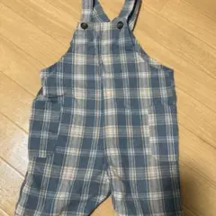 チェック柄オーバーオール 100cm