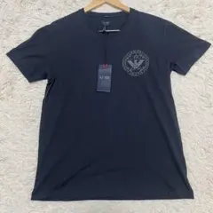 ✨新品✨ ARMANI JEANS 半袖 Vネック Tシャツ ブラック ロゴのサムネイル