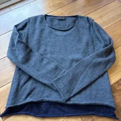 Y's グレー クルーネックセーターのサムネイル