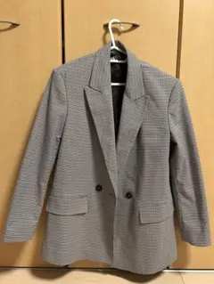ZARA チェック柄 テーラードジャケット EUR XS