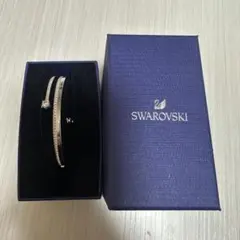 Swarovski twist rows シルバー バングル