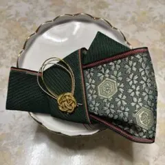 ハンドメイド　和装 畳ヘリ 髪飾り 畳縁 お祭り髪飾り