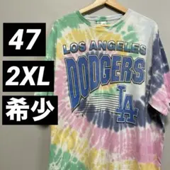 47 ドジャース タイダイ Tシャツ 2XL ビンテージ MLB A-171のサムネイル