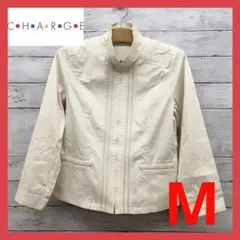美品 CHARGE 軽量ジャケット アウター 春 レディース ベージュ M