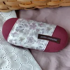 リバティ シンクオブミー ジュエルパープル メガネケース ハンドメイド