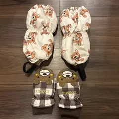 子供用スノー手袋、レッグウォーマー