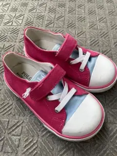 13cm POLO ピンクスニーカー
