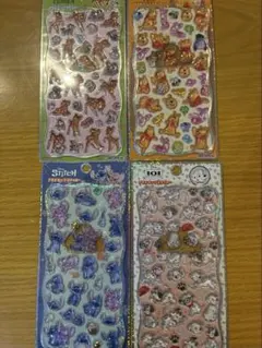 正規品　ディズニープチドロ　プーさん　101匹　スティッチ　バンビ