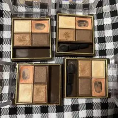 ブラウンアイシャドウパレット4個セット