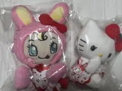 【匿名配送】 メゾピアノ ハローキティ マスコットキーホルダー 2点セット