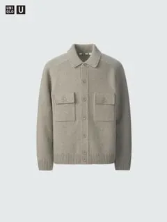 は*る様 UNIQLO U ラムニットジャケット　 M