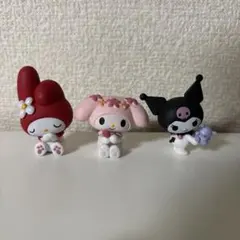 マイメロ、クロミ、ガチャガチャ3つセット