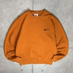 OLD NIKE　スウェット　銀タグ　90s　刺繍　スウッシュロゴ　太アーム