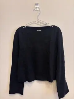 ユニクロ ブラック 長袖ニット セーター Mサイズ カシミヤ