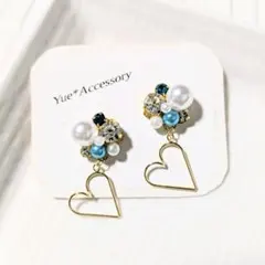 S-256　ハンドメイド☆ビジューピアス／イヤリング