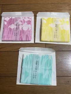 ハンカチ　白雪ふきん　友禅はんかち　5月　かきつばた　ガーゼハンカチ　全3種　和のサムネイル