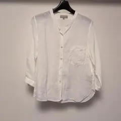 T979：MARGARET HOWELL 5分袖ブラウス マーガレットハウエル - メルカリ