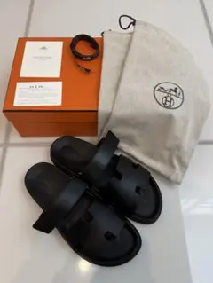 HERMES 43 シプレ ブラック 黒 サンダルのサムネイル