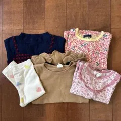 まとめ売り5点セット 長袖フリル付きトップスセット