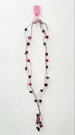 み*い様 GEMS GALLERY カラーストーンネックレス　ボルドー