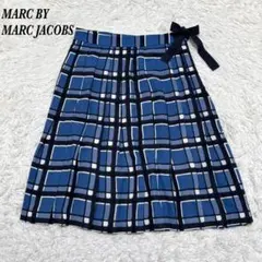 【美品】 MARC BY MARC JACOBS プリーツスカート 2 チェックのサムネイル