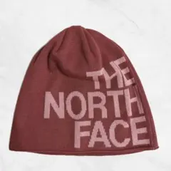 THE NORTH FACE ノースフェイス ニット帽 ビーニー 赤 ビッグロゴ