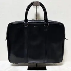 極美品】ポールスミス ビジネスバッグ 2way シティエンボス ネイビー