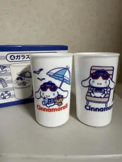 Cinnamoroll & Sanrio ビーチデザイン グラス2個セット