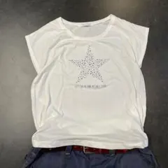 み*ろ様 y2k 00s archive 短丈星プリントTシャツグラフィック cのサムネイル